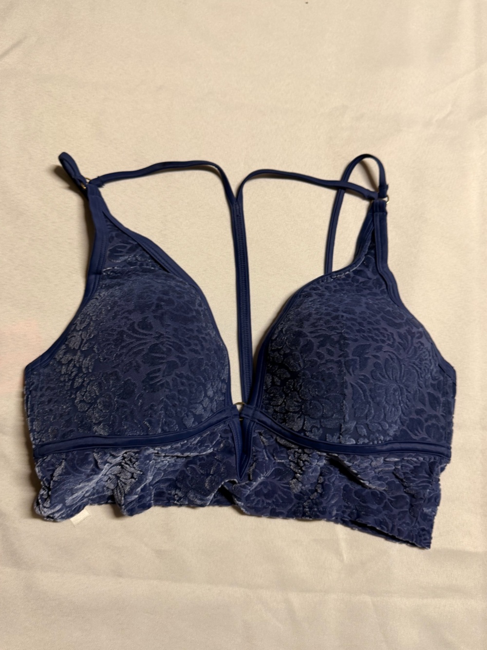 PINK Victoria Secret Navy Blue Lace Bralette